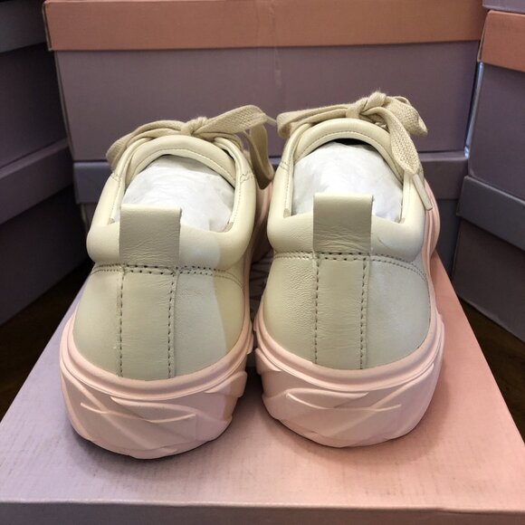 Lisa Vicky GOGETEM -V In Cream Sheep Nappa Size 7.5 - Picture 4 of 6